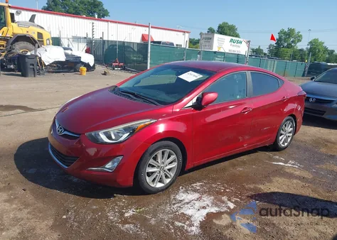 2016 Hyundai Elantra Se from USA, damaged, VIN 5NPDH4AE3GH660106